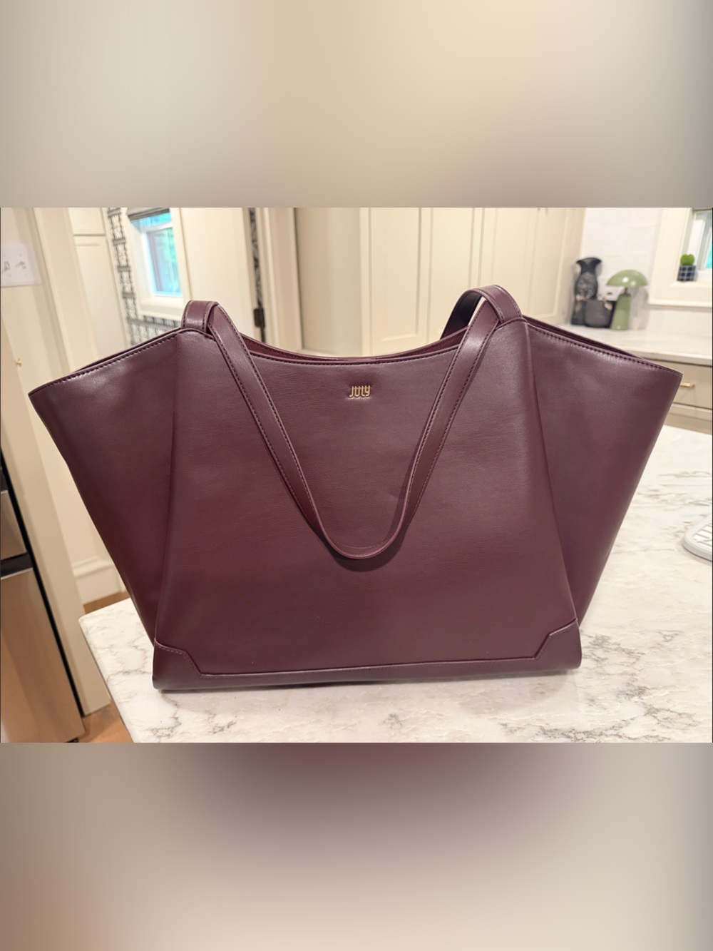 July Juliette tote in Plum
